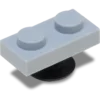 4Lw Lt Grey Tile 1X2 Jibbitz™ Charms