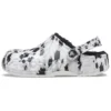 Baya Lined Clog Fleece Lined Unisex White Gray Slippers “White Grey”