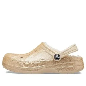 Baya Lined Glitter Clogs “Gold”