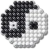 Beaded Ying and Yang Jibbitz™ Charms