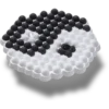 Beaded Ying and Yang Jibbitz™ Charms