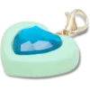 Blue Heart Sim Gem Charm Jibbitz Shoe Charm Blue Heart Sim Gem Charm Jibbitz Shoe Charm
