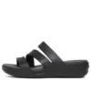 Boca Strappy Wedge Sandals “Black”