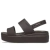 Brooklyn Croco Low Espresso Sandal “Brown”