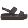 Brooklyn Croco Low Espresso Sandal “Brown”