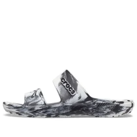 Classic Clog Marble Beach Sports “White Black”