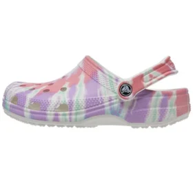 Classic clog Pattern Crocs Flat Heel Sports Colorful Blue Sandals