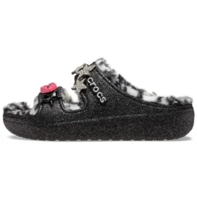 Classic Cozzzy Disco Glitter Sandals “Black”