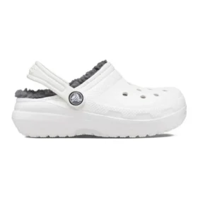 Classic Lined Clogs “White Grey”