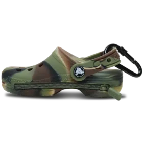 Classic Marbled Clog Pouch Bag Charm