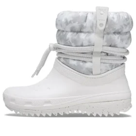 Classic Neo Puff Luxe Boots “White Grey”