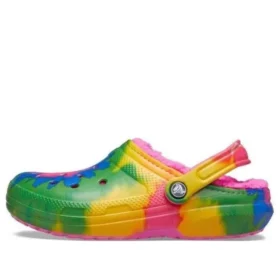 Classic Tie-Dye Fuzz Lined Clogs “Multi-Color”