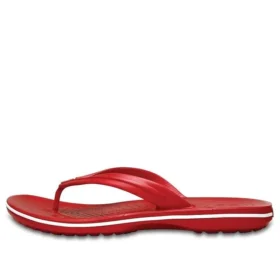 Crocband Flip Flops “Red White”