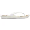 Crocband Printed Flip Flops “White Tan”