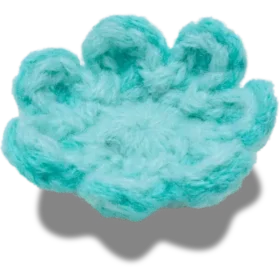 Crochet Blue Flower Jibbitz™ Charms