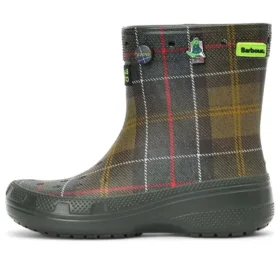 Crocs x Barbour Classic Boots “Olive Plaid”