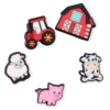 Cutesey Farm Animal 5 Pack Jibbitz Shoe Charm