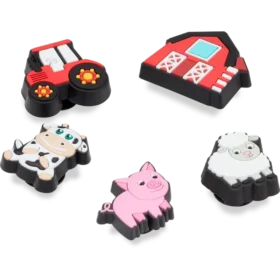 Cutesey Farm Animal 5 Pack Jibbitz Shoe Charm