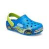 Funny Pattern Flat Heel Sports Blue Sandals