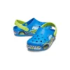 Funny Pattern Flat Heel Sports Blue Sandals