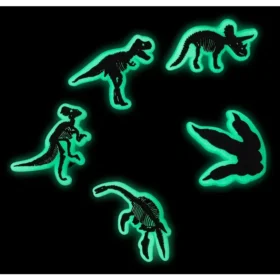Glow in the Dark Dino 5 Pack Jibbitz Shoe Charm