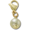 Gold and Green Smt Pearl Charm Jibbitz Charm