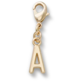 Gold Letter a Charm Jibbitz™ Charms