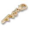 Gold Letter F Charm Jibbitz™ Charms