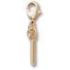 Gold Letter I Charm Jibbitz™ Charms