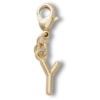 Gold Letter Y Charm Jibbitz™ Charms