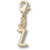 Gold Letter Z Charm Jibbitz™ Charms