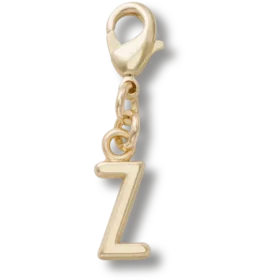 Gold Letter Z Charm Jibbitz™ Charms