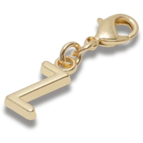 Gold Letter Z Charm Jibbitz™ Charms