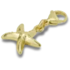 Gold Starfish Charm Jibbitz Charm