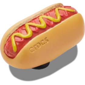 Hot Dog Dipped in Mustard Jibbitz™ Charms