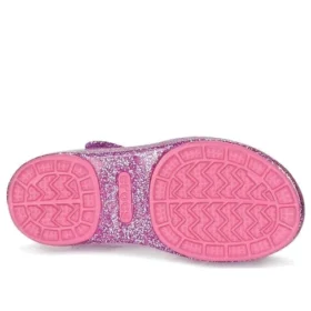 Isabella Glitter Flat Sandals “Purple Pink”