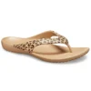 Kadee ll Leopard Print Flip-Flops Brown