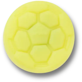 Lights up Yellow Soccer Ball Jibbitz™ Charms