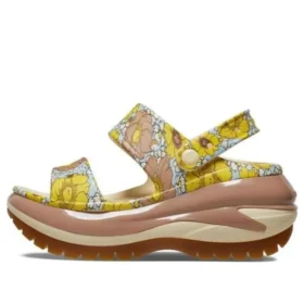 Mega Crush Retro Floral Sandals “Vanilla Cork”