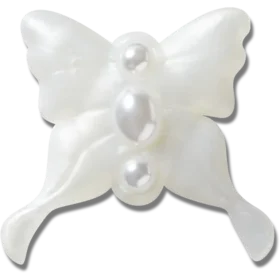 Meta Jelly White Butterfly Jibbitz™ Charms