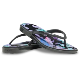 Miami Round Toe Dark Floral Flip