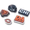 Nfl Chicago Bears 5 Pack Jibbitz Shoe Charm Nfl Chicago Bears 5 Pack Jibbitz Shoe Charm