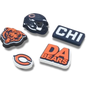 Nfl Chicago Bears 5 Pack Jibbitz Shoe Charm