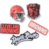 Nfl Cleveland Browns 5 Pack Jibbitz Shoe Charm Nfl Cleveland Browns 5 Pack Jibbitz Shoe Charm