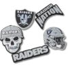 Nfl Las Vegas Raiders 5 Pack Jibbitz Shoe Charm Nfl Las Vegas Raiders 5 Pack Jibbitz Shoe Charm