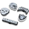 Nfl Las Vegas Raiders 5 Pack Jibbitz Shoe Charm Nfl Las Vegas Raiders 5 Pack Jibbitz Shoe Charm
