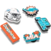 Nfl Miami Dolphins 5 Pack Jibbitz Shoe Charm Nfl Miami Dolphins 5 Pack Jibbitz Shoe Charm