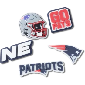Nfl New England Patriots 5 Pack Jibbitz Shoe Charm