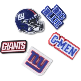 Nfl New York Giants 5 Pack Jibbitz Shoe Charm