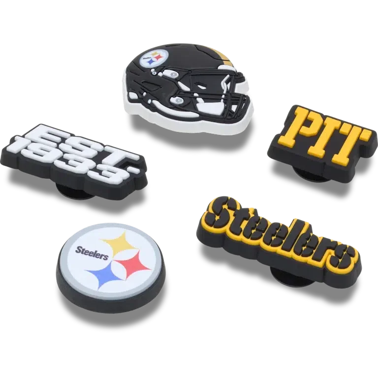 Nfl Pittsburgh Steelers 5 Pack Jibbitz Shoe Charm Nfl Pittsburgh Steelers 5 Pack Jibbitz Shoe Charm